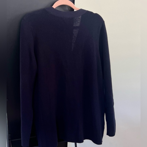 Talbots Navy Blue Buttons Cardigan Sweater - Large - Picture 10 of 10